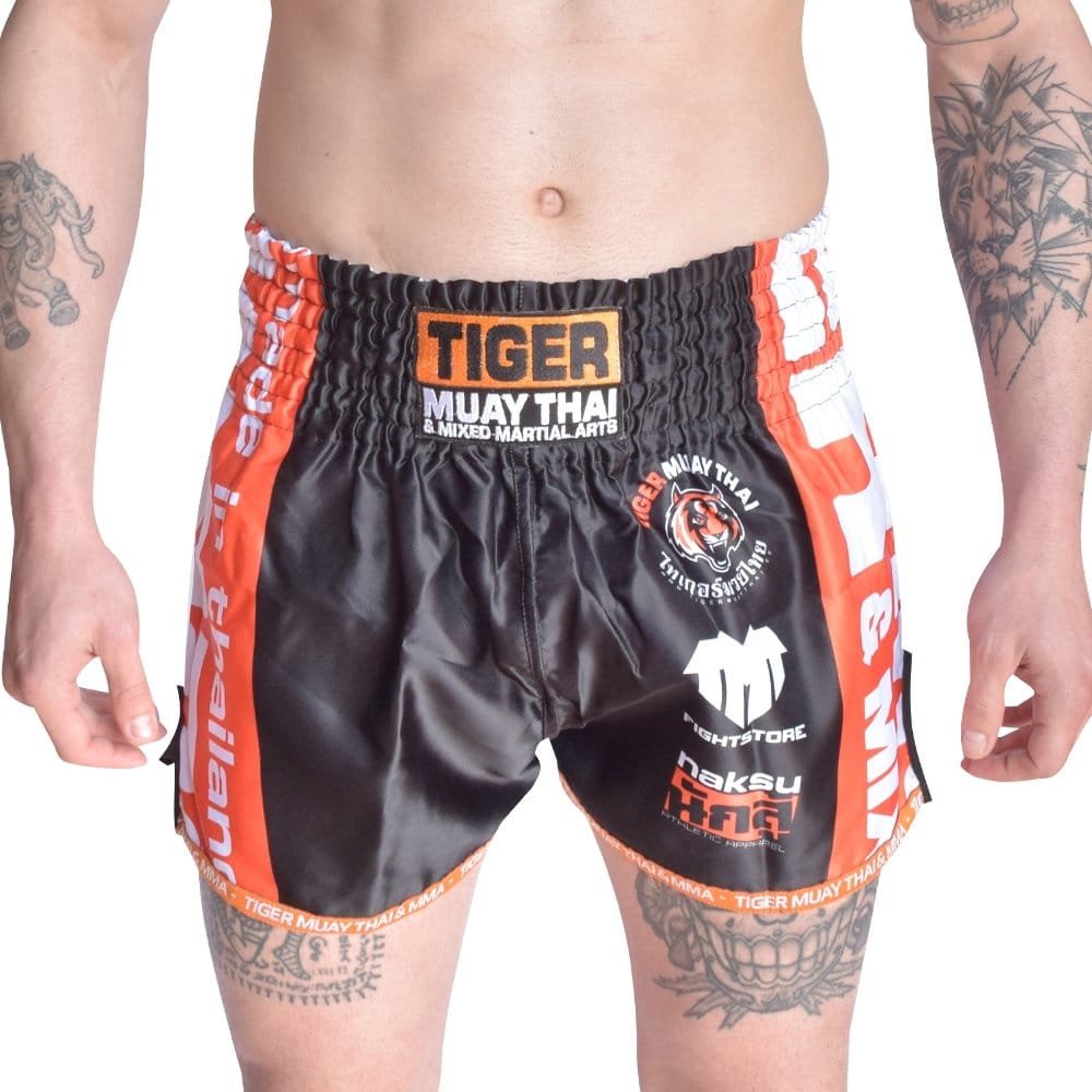 PANTALON CORTO THAI KICK TMT SERIES NEGRO