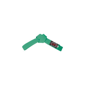 Cinturón adulto Sport Plus hecho de algodón de 285 cm color verde.