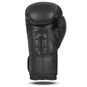 Palma de guante de boxeo marca Bruiser color negro con detalles blancos elegante. Hechos de polipiel con acolchado interno. Diseño con ventilación. Para sparring.