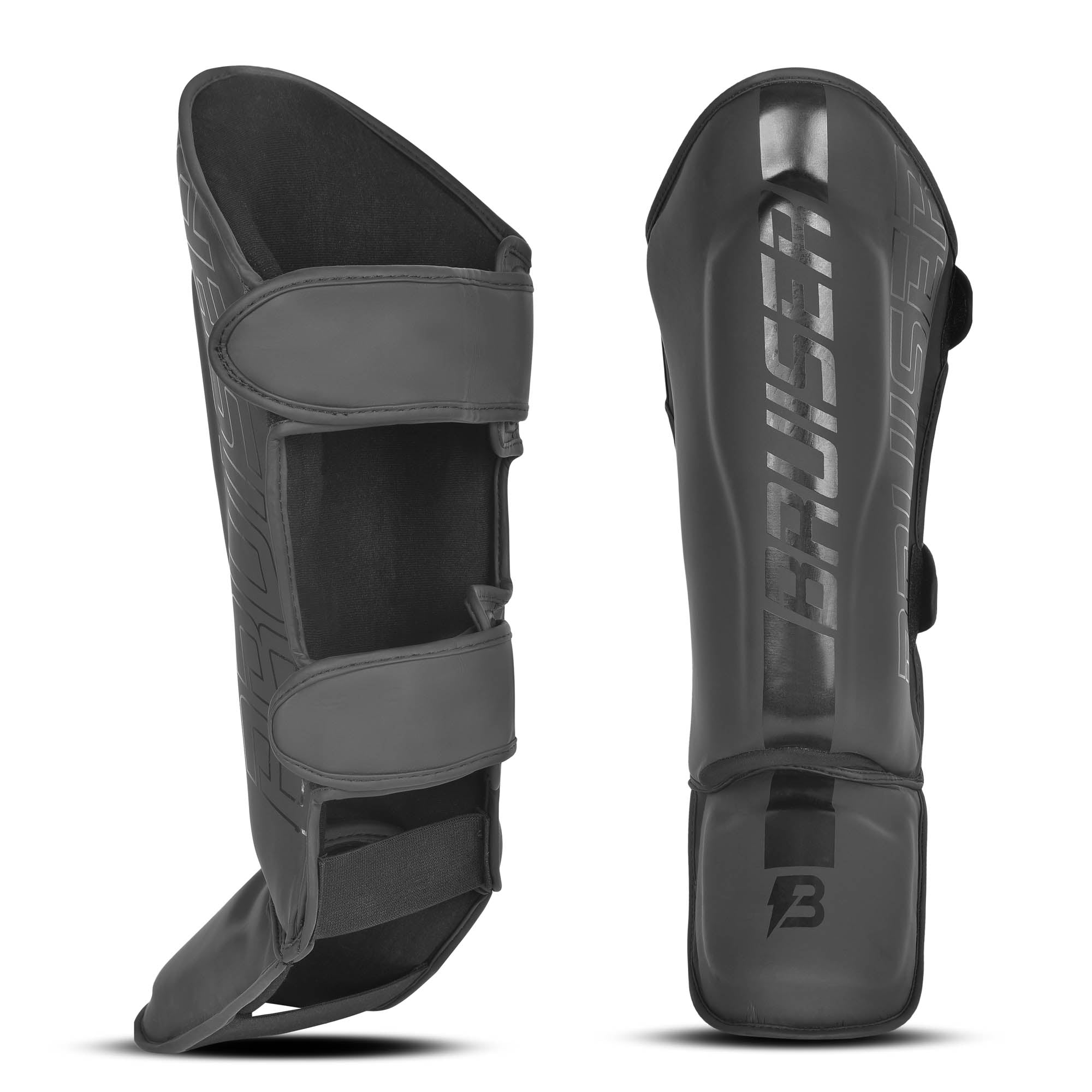 Espinilleras / Tobilleras Bruiser "Pro Safety" Polipiel Negro ㅤㅤㅤㅤ