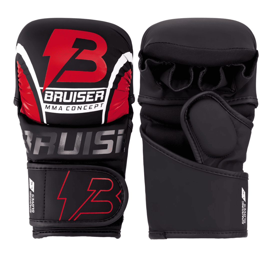 Guantes De Mma " Concept" Polipiel Rojo/negro