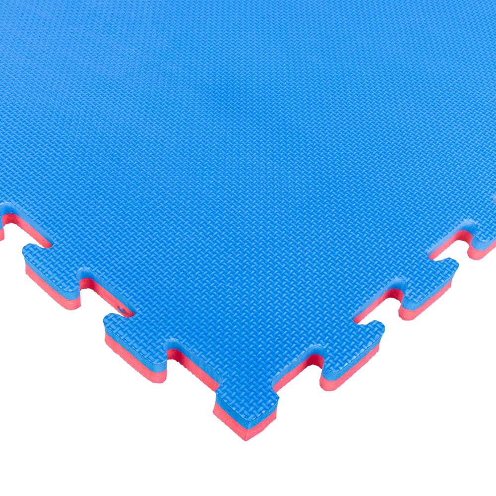 TATAMI PUZZLE 2 CM AZUL Y ROJO REVERSIBLE 100x100