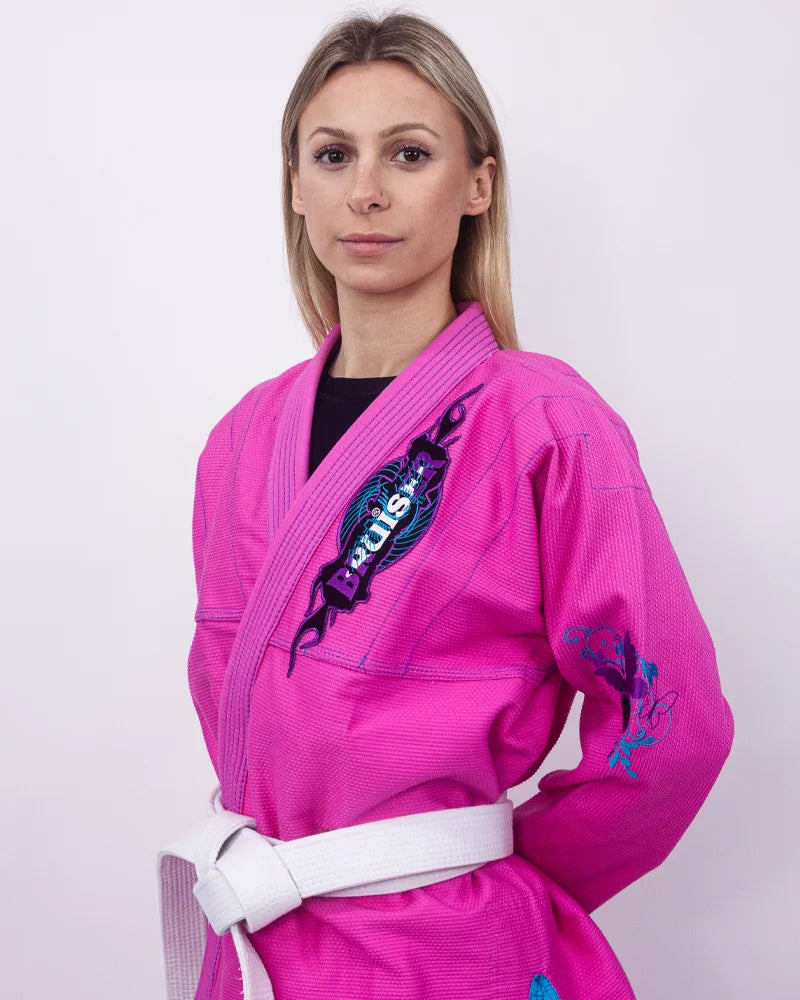 KIMONO DE JIU JITSU PINK FIGHT GIRLS