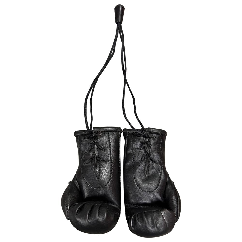 Colgante miniguantes negros de Tiger por detrás. Hecho de piel sintética.
