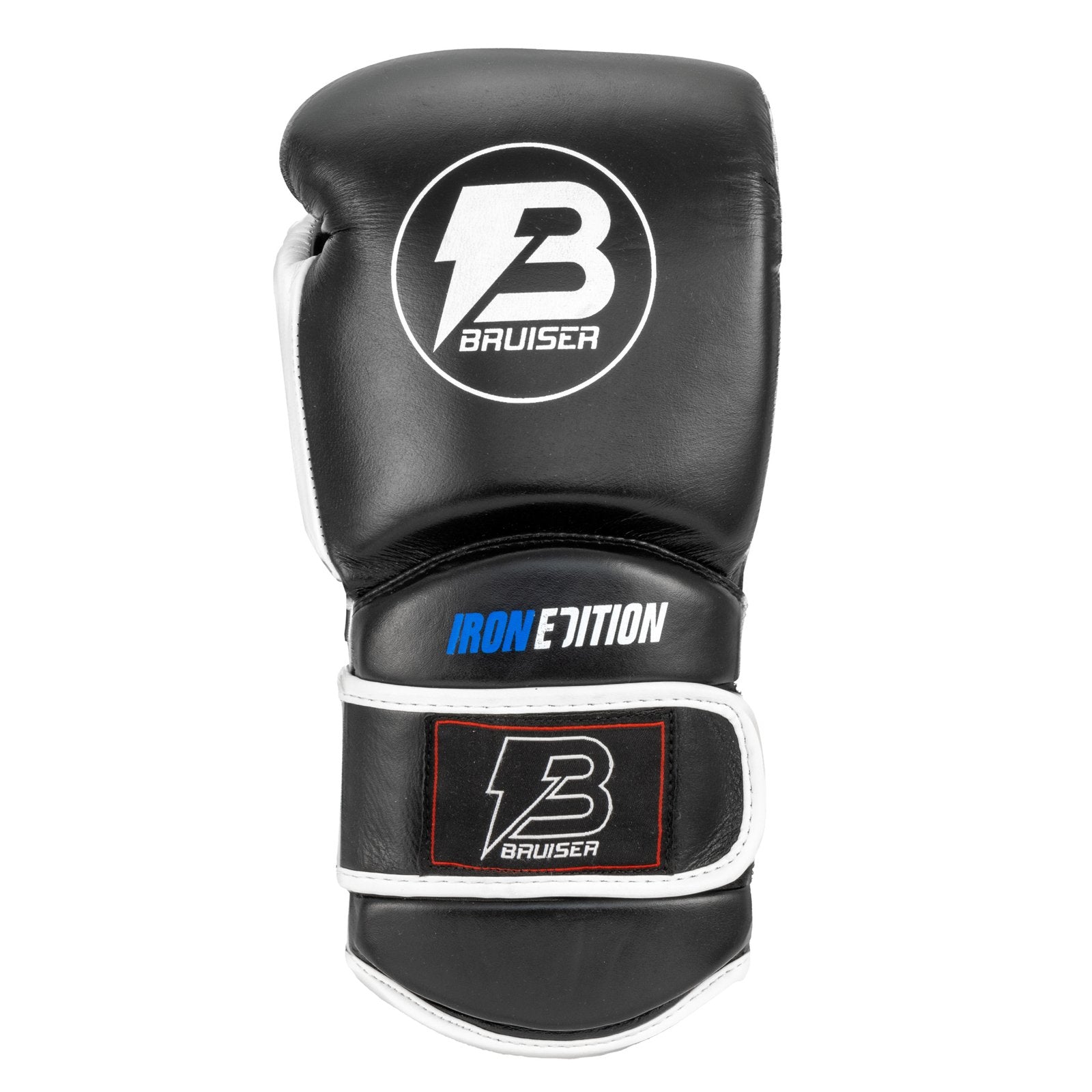 Guantes De Boxeo “Iron Edition ” Piel De Vaca Blanco/Negro