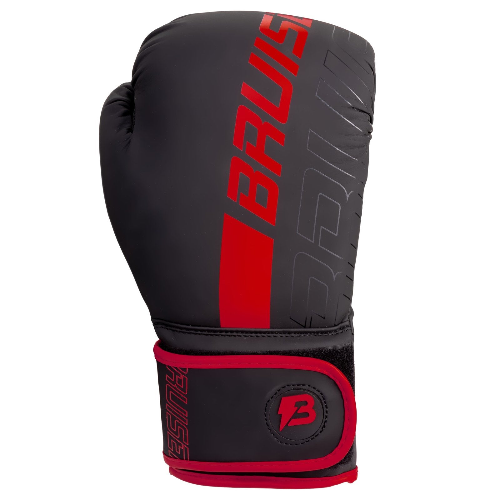 Guantes De Boxeo "Bruiser" Polipiel Negro/rojo