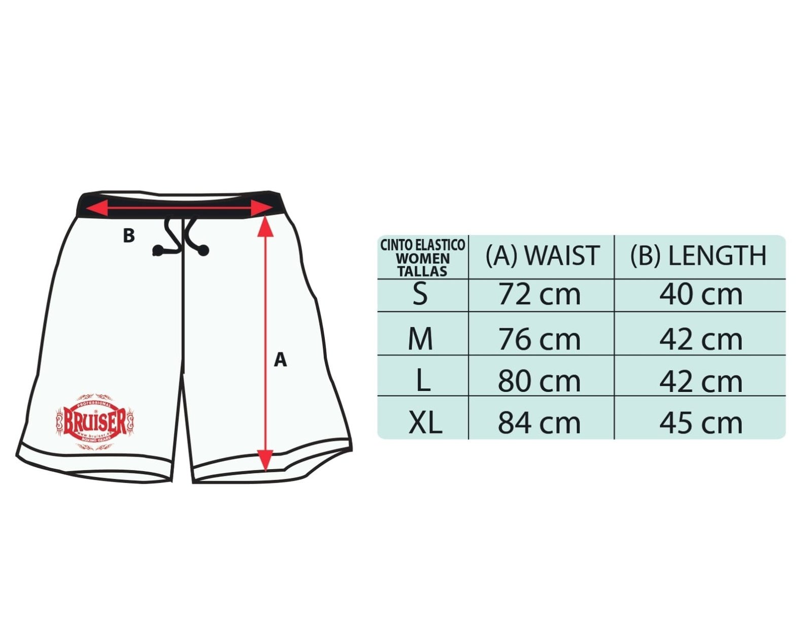 SHORTS MMA BRUISER CHICAS