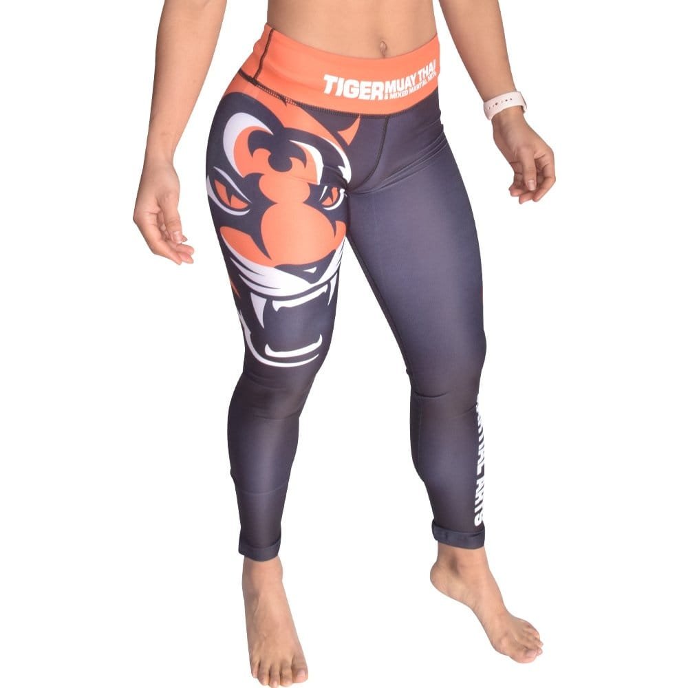 Pantalon Mallas TMT Girl Series Negro/Naranja