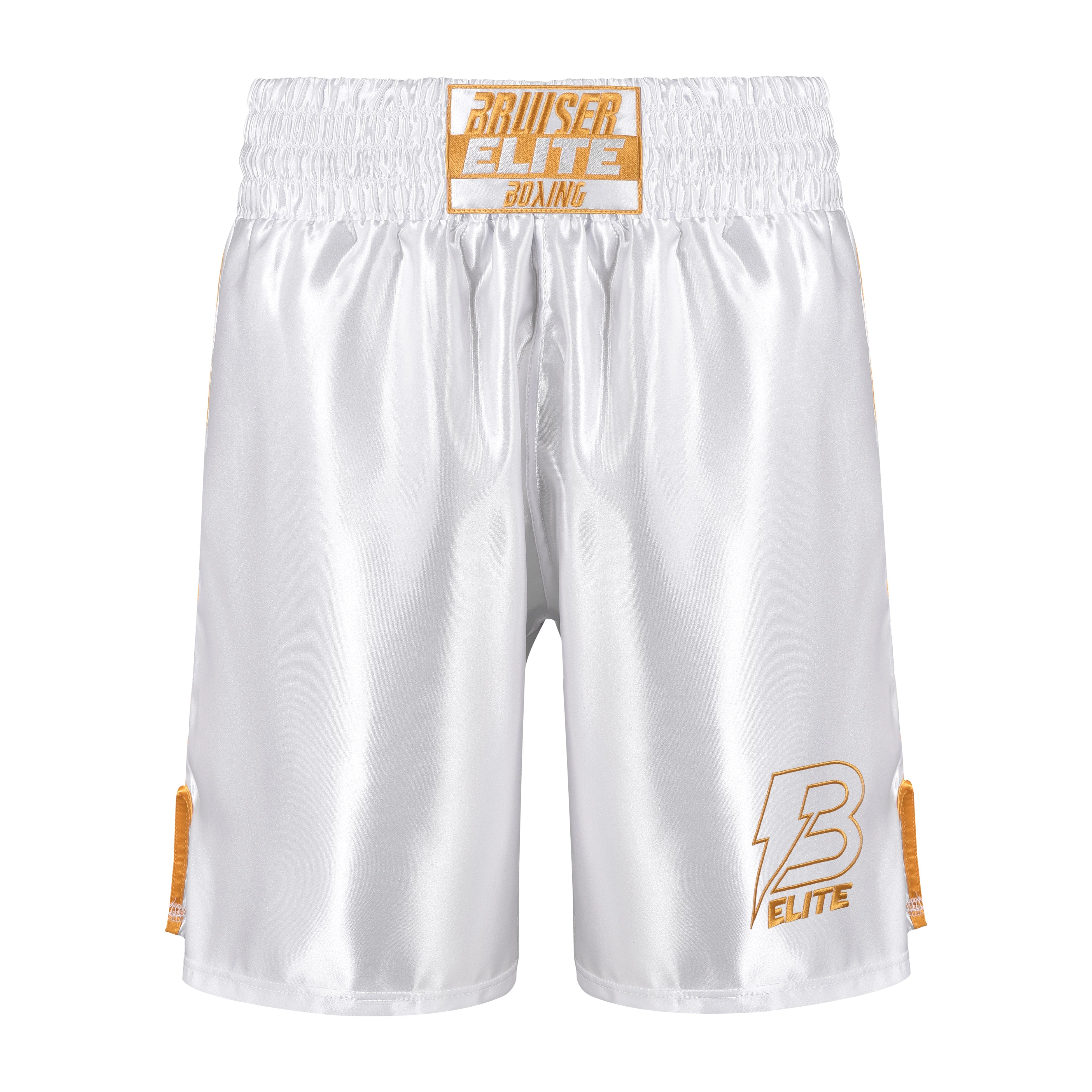 PANTALO DE BOXEO BLANCO BORDADO