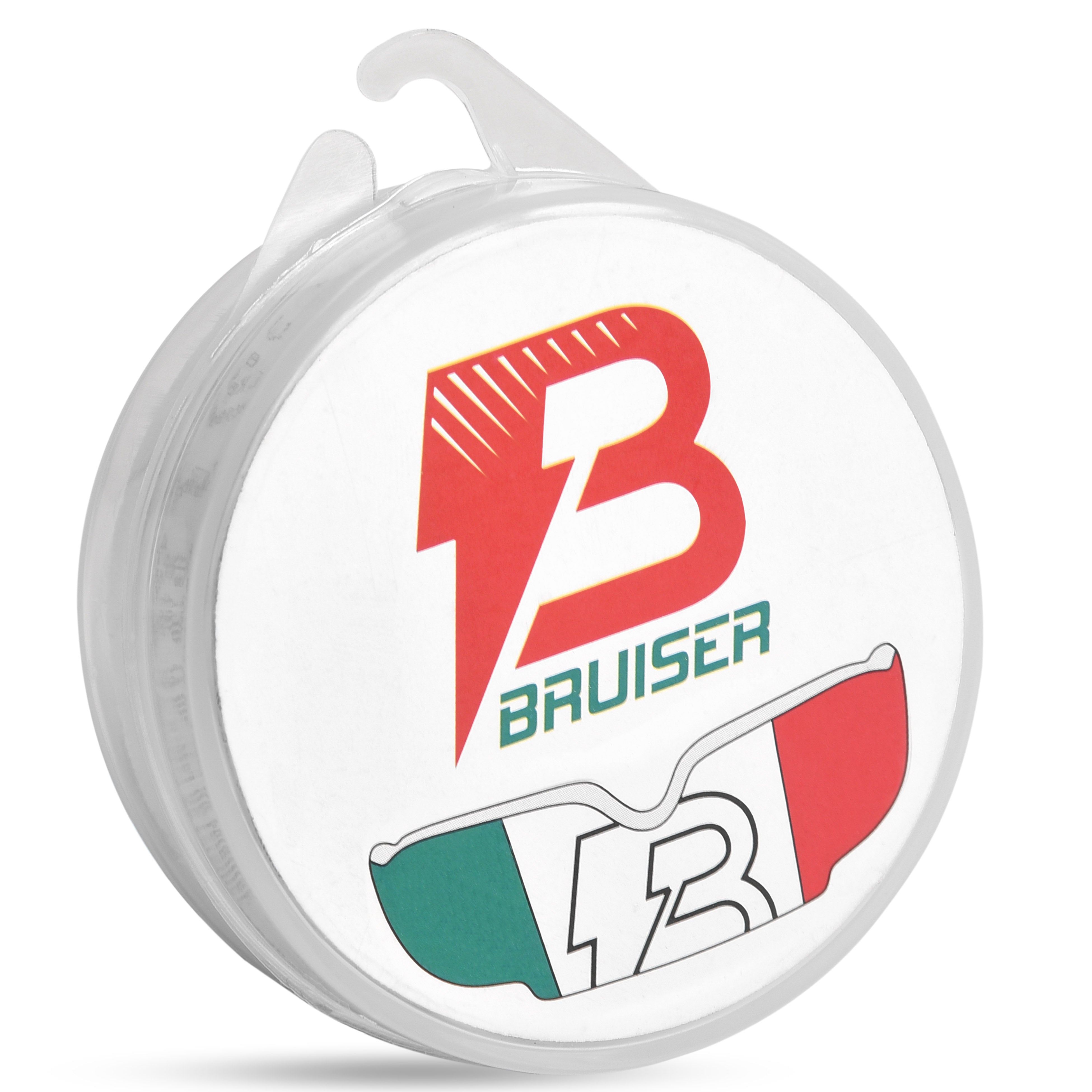 Protector bucal "ITALIA" de la marca "Bruiser", para boxeo, MMA y deportes de contacto. Materiales de alta calidad, protector es moldeable con calor.
Caja protectora blanca con logotipo de la marca.
Diseño cómodo y resistente pensado para entrenamiento y sparring.