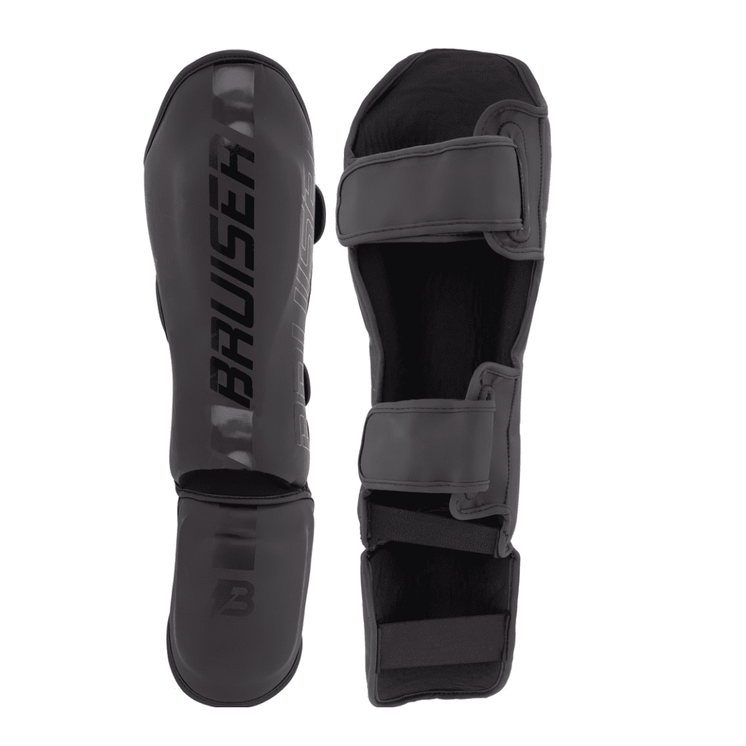 Espinilleras/Tobilleras Bruiser "Pro Safety " Polipiel Negro