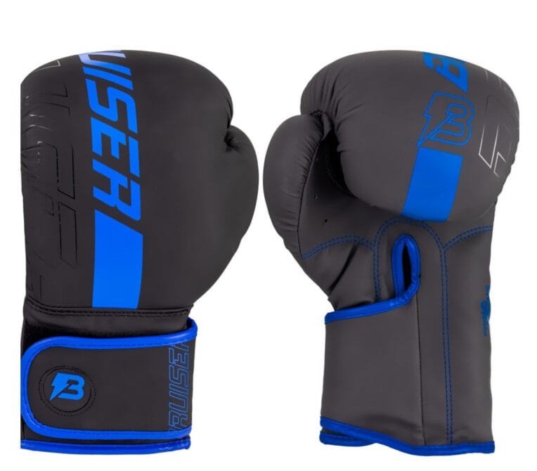 Guantes De Boxeo "Buriser" Polipiel Negro/azul