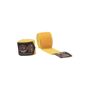 Vendas de boxeo semi elásticas marca Tiger color amarillo. 