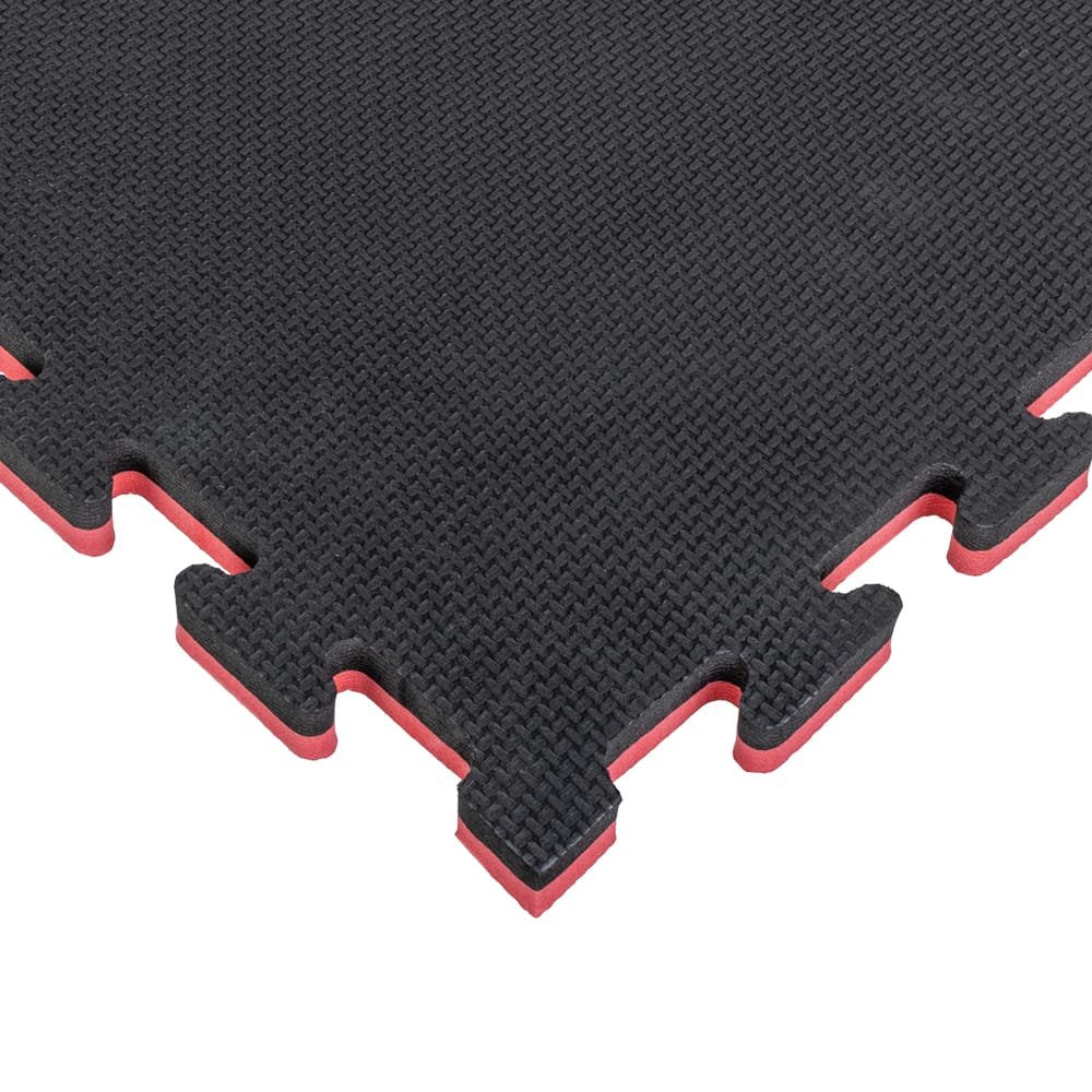 TATAMI PUZZLE 2 CM NEGRO Y ROJO REVERSIBLE 100x100