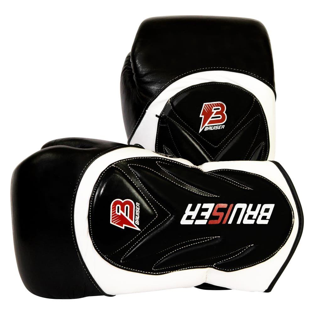 GUANTES DE BOXEO PREMIUM EN PIEL BRUISER NEGRO