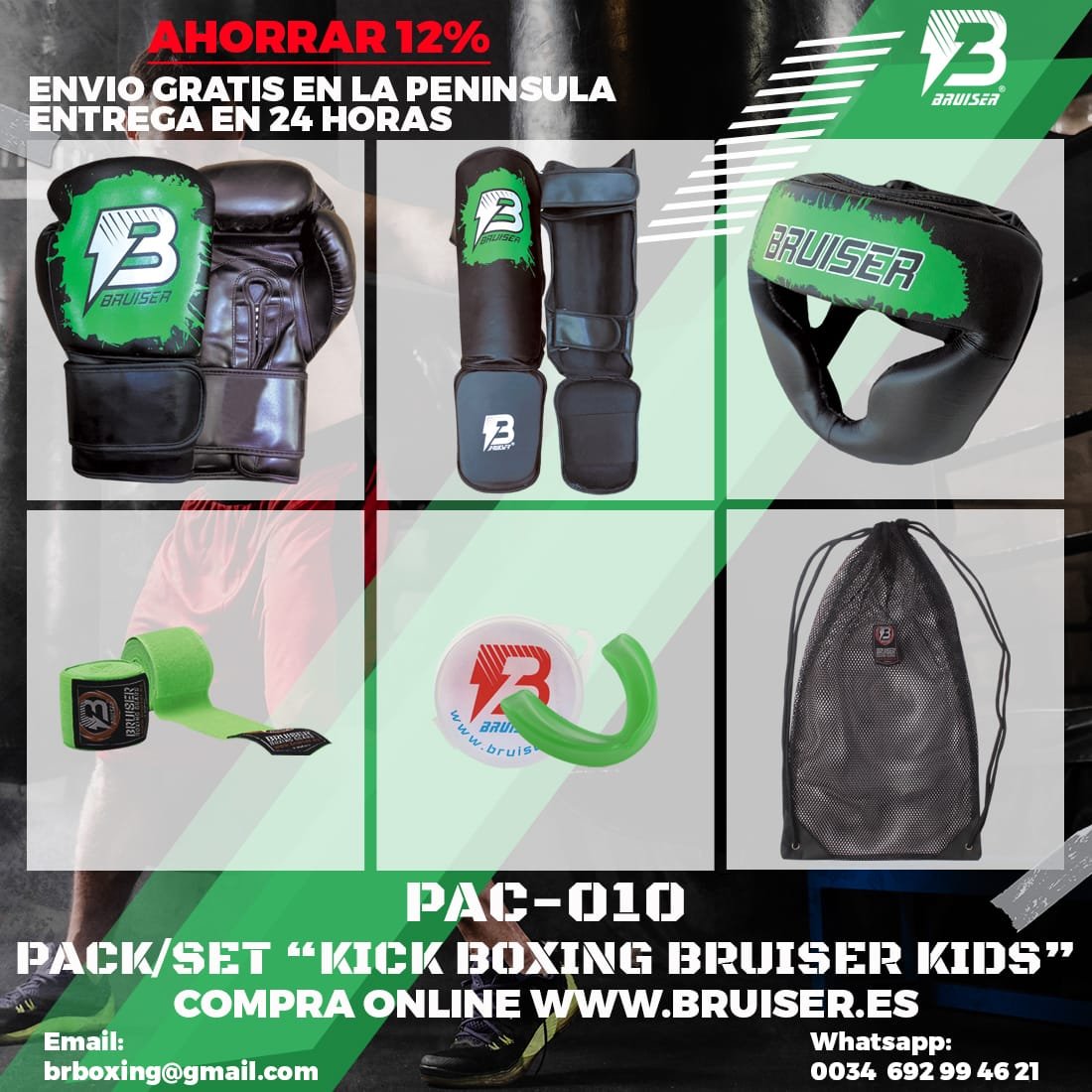 PACK DE “KICK BOXING BRUISER KIDS”