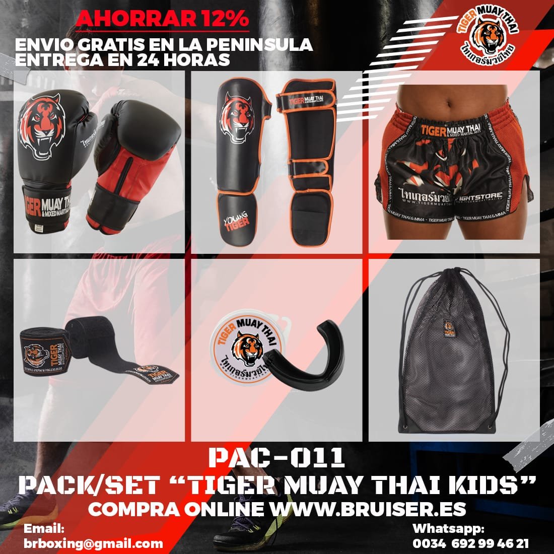PACK DE “TIGER MUAY THAI KIDS”