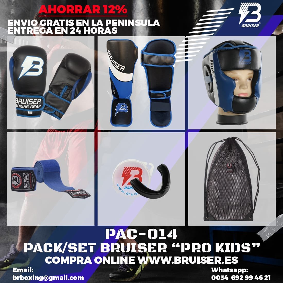 Pack Bruiser "Pro Kids" Artificial Leather