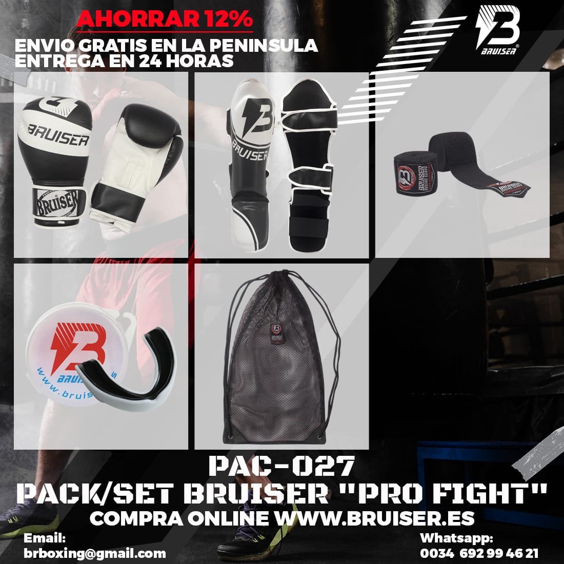 PACK/SET BRUISER "PRO FIGHT"