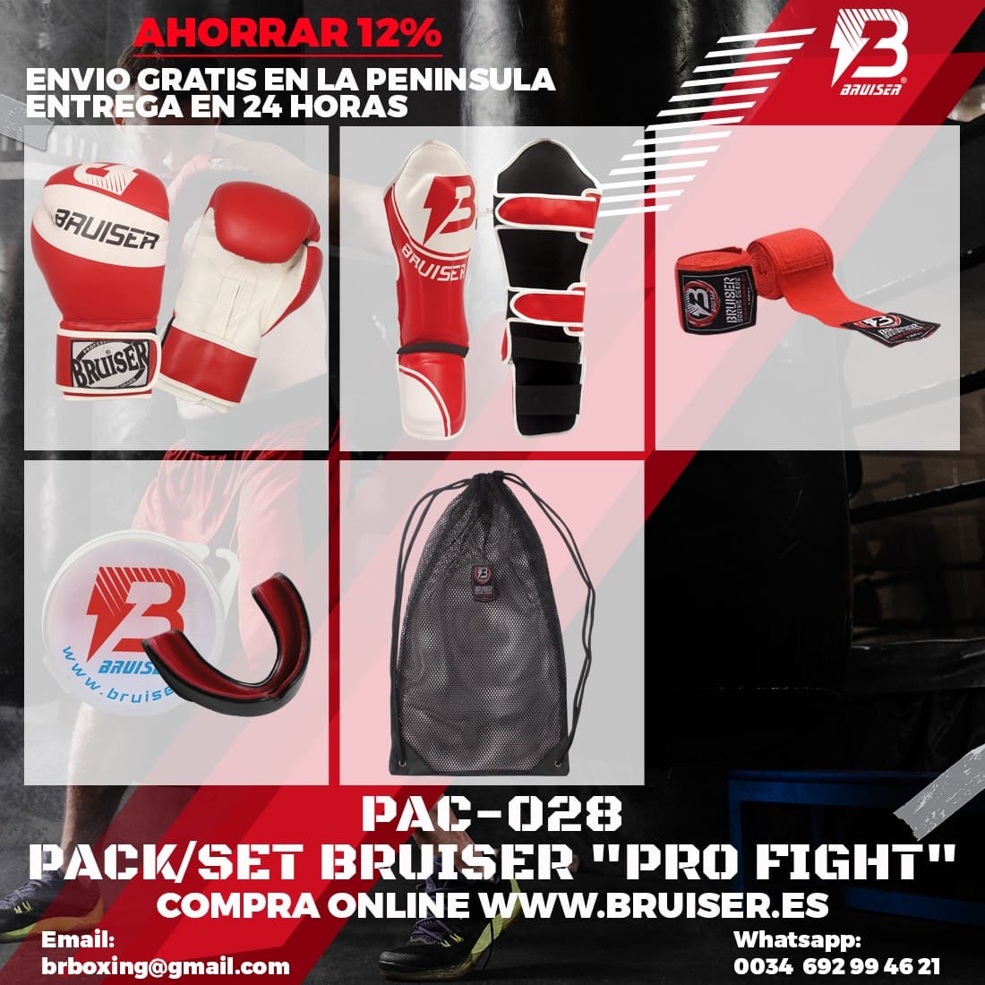 PACK/SET BRUISER "PRO FIGHT"