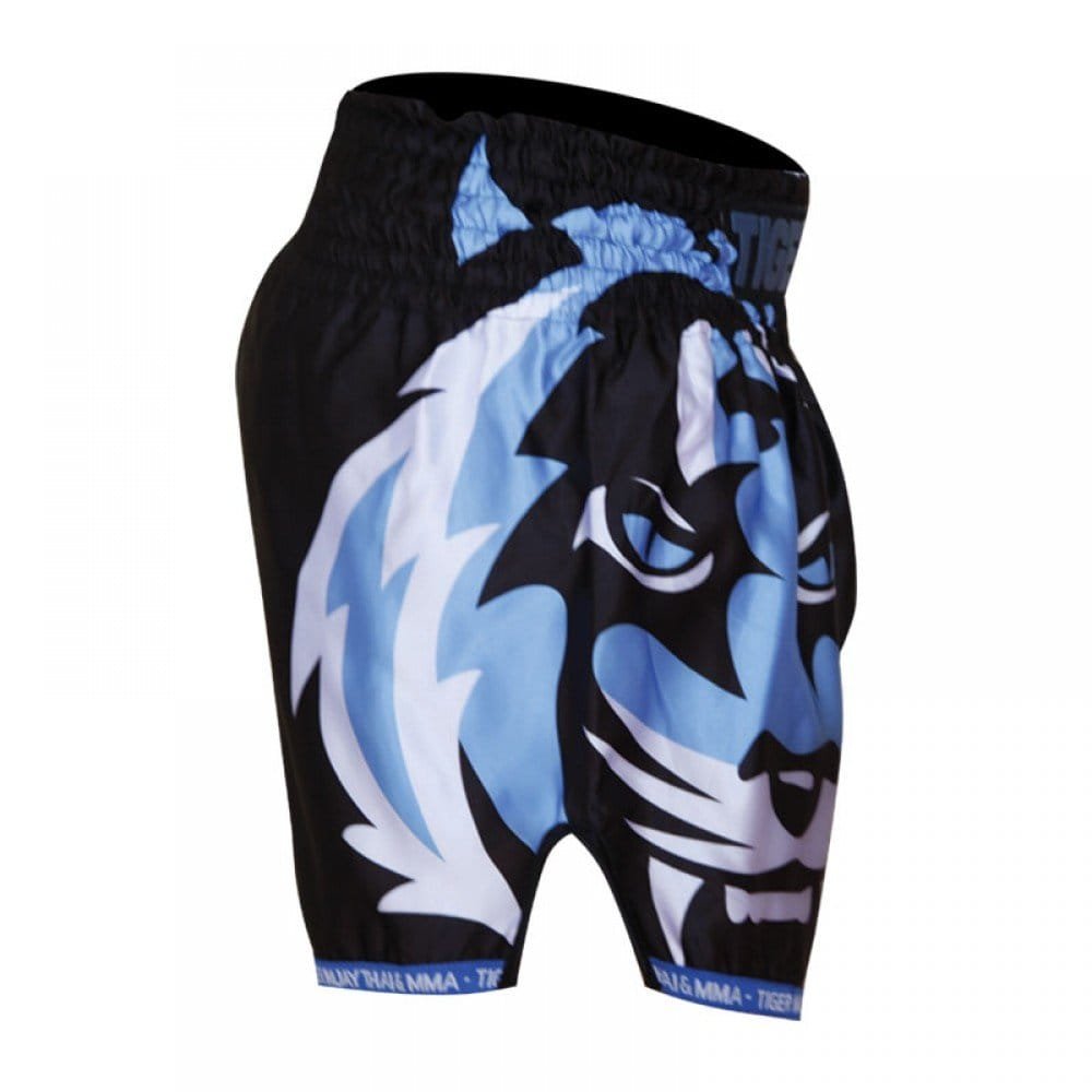PANTALÓN CORTO TMT THAI KICK AZUL Y NEGRO