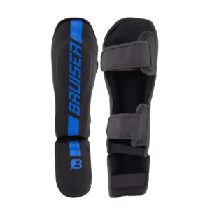 Espinilleras/Tobilleras Bruiser "Pro Safety" Polipiel Negro/Azul