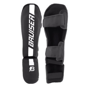 Espinilleras/Tobilleras "Pro Safety" Polipiel Negro/Blanco