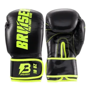 Guantes De Boxing " Pro Fight" Polipiel Negro/verde