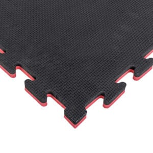 TATAMI PUZZLE 2 CM NEGRO Y ROJO REVERSIBLE 100x100