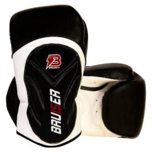 GUANTES DE BOXEO PREMIUM EN PIEL BRUISER NEGRO