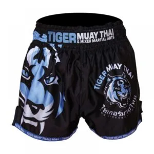 PANTALÓN CORTO TMT THAI KICK AZUL Y NEGRO
